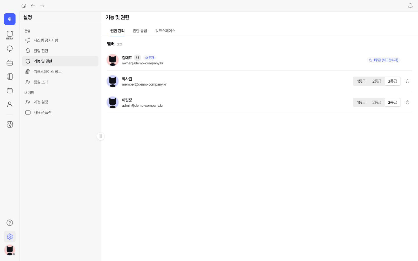 참여 직후 — 모두 3등급